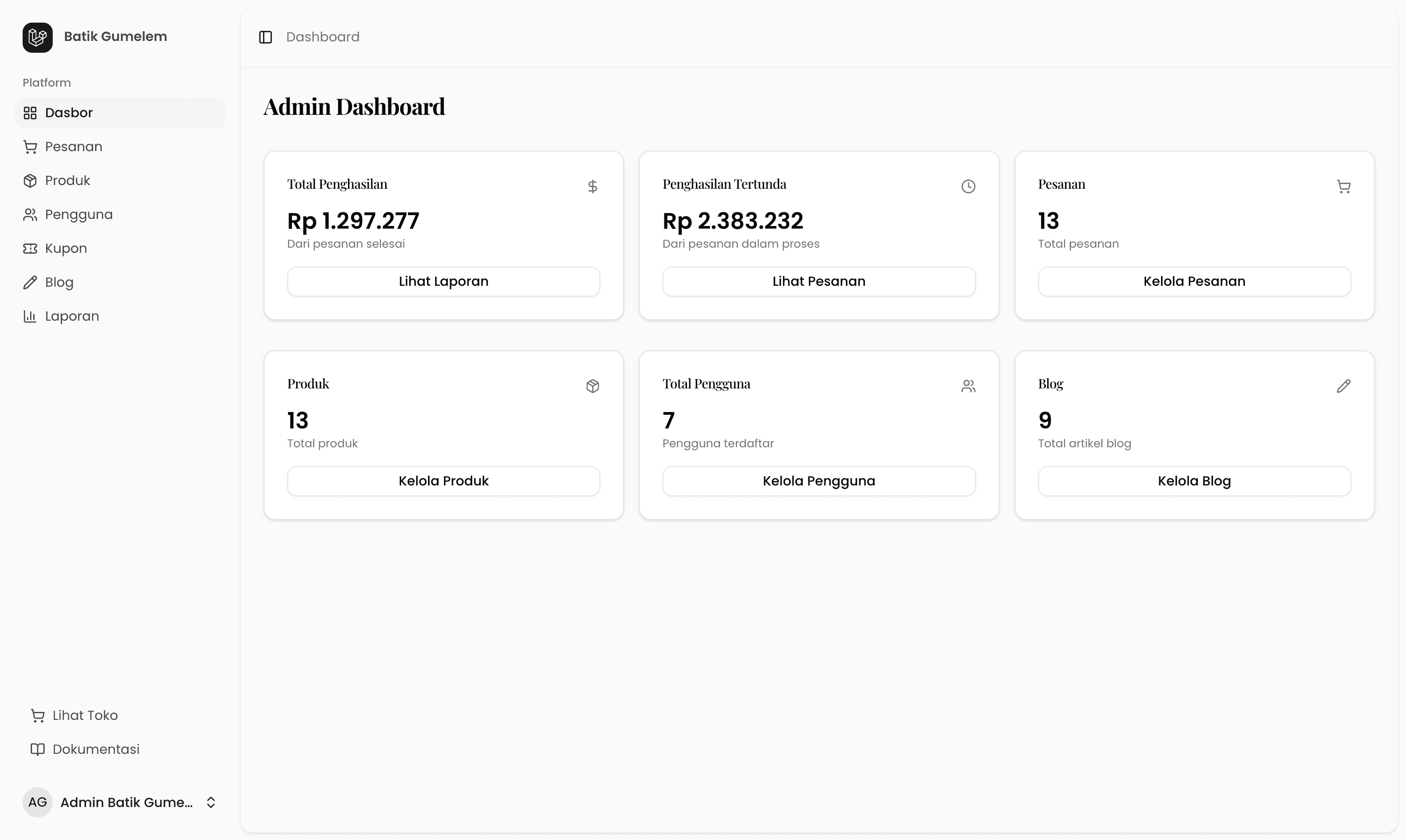 Batik Gumelem — Advanced E-Commerce Ecosystem visualization 19