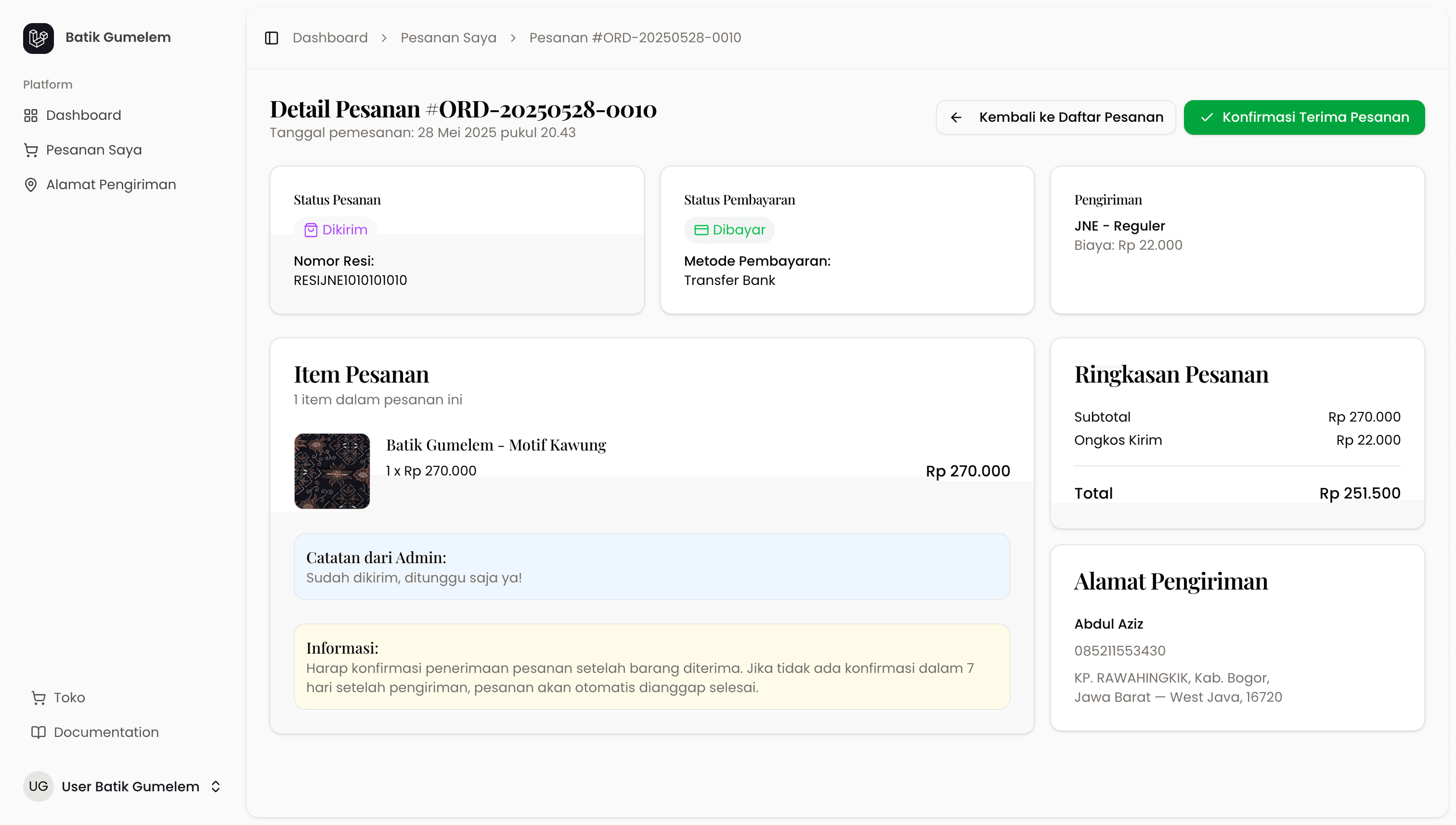 Batik Gumelem — Advanced E-Commerce Ecosystem visualization 11