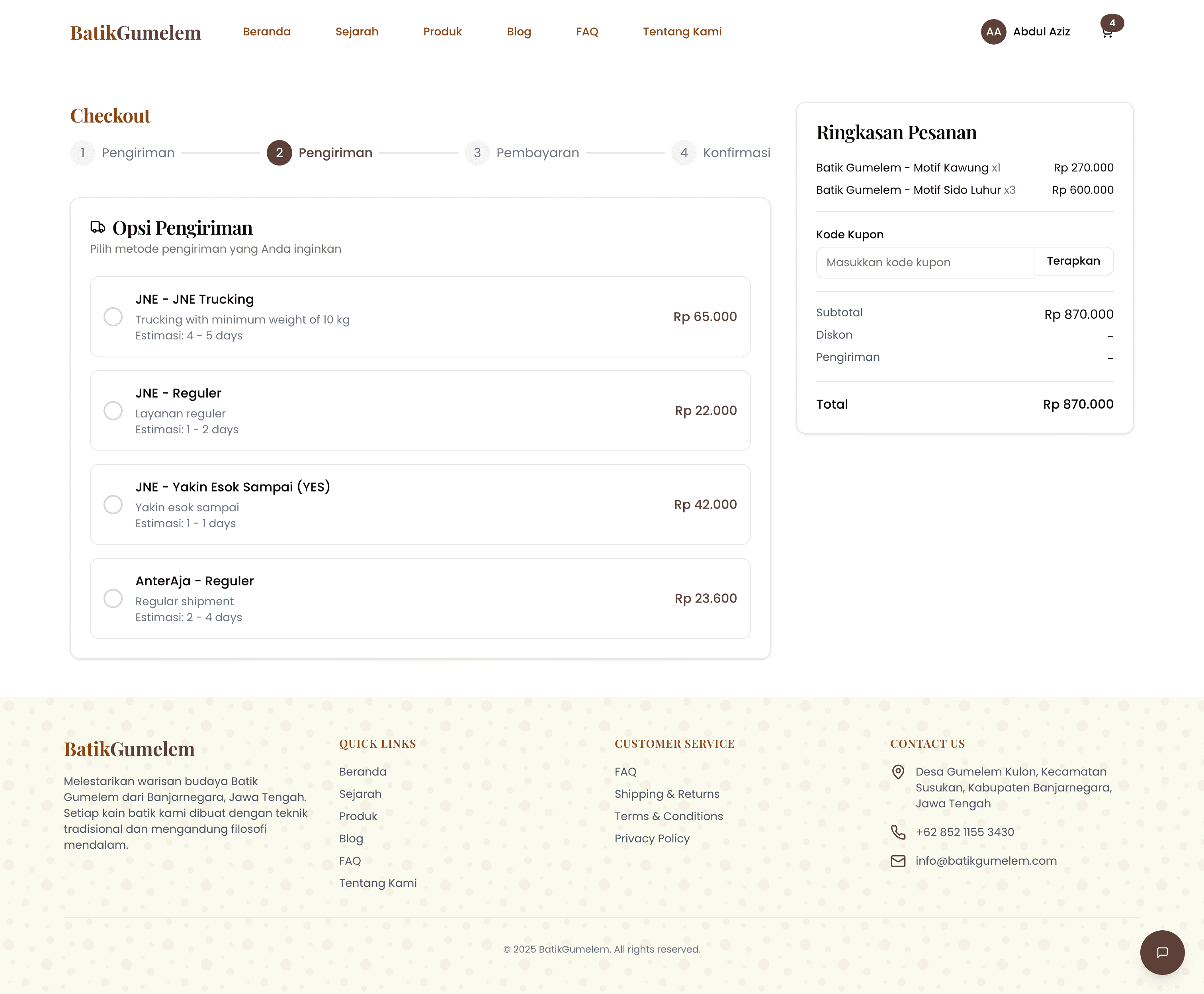 Batik Gumelem — Advanced E-Commerce Ecosystem visualization 8