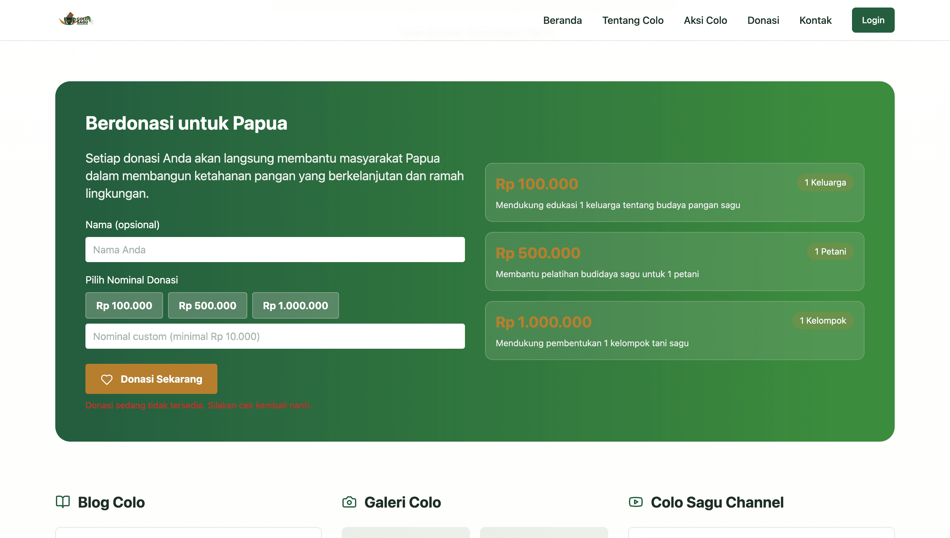 Colosagu — Social Impact & Donation Platform visualization 2
